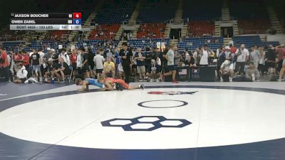 120 lbs Champ. Rd Of 64 - Jaxson Boucher, Michigan vs Owen Zabel, Minnesota