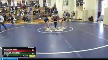 128 lbs Semifinal - Granger Hicks, St James vs Conner Johnston, St James