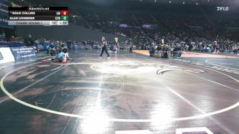 4A Boys 165 lbs Champ. Round 1 - Noah Collins, La Grande Boys vs Alan Lohmeier, Estacada Boys