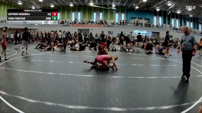 120 lbs Round 5 (6 Team) - Jayden Russell, Florida Young Guns vs Tom Freitas, Cowboy WC