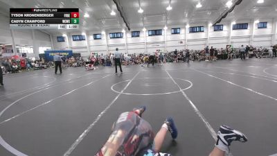 150 lbs Round 4 (6 Team) - Cadyn Crawford, Wrecking Crew WC vs Tyson Kronenberger, FORGE