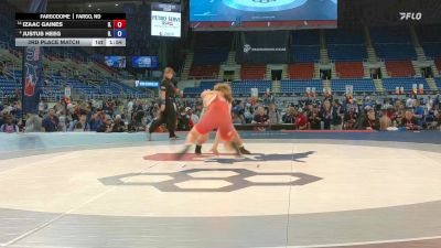 157 lbs 3rd Place Match - Izaac Gaines, IL vs Justus Heeg, IL