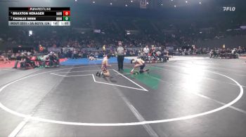 3A Boys 126 lbs Cons. Semi - Thomas Winn, Burns Boys vs Braxton Henager, Harrisburg Boys