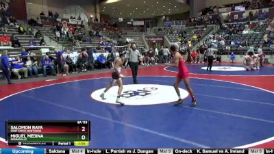 6A 113 lbs Semifinal - Salomon Raya, Fort Smith Northside vs Miguel Medina, Springdale