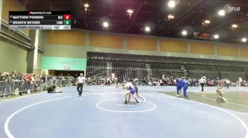 132 lbs Cons. Round 3 - Bradyn Snyder, Lowry vs Matthew Powers, Bella Vista