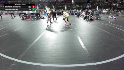 120 lbs Consi Of 16 #2 - Graysen Monchik, Dragon Rtc vs Landon Pallies, Kingsway