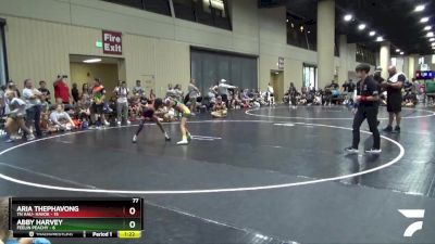 77 lbs Round 4 (6 Team) - Aria Thephavong, TN AAU- Havok vs Abby Harvey, Feelin Peachy