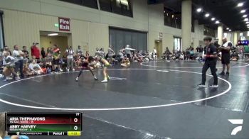 77 lbs Round 4 (6 Team) - Aria Thephavong, TN AAU- Havok vs Abby Harvey, Feelin Peachy
