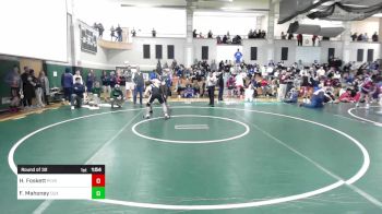 132 lbs Round Of 32 - Hayden Foskett, Plymouth South vs Freddie Mahoney, Duxbury