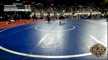 100 lbs Rr Rnd 3 - Lyncoln Myers, Amped Wrestling Club vs Harper Sampson, Coweta Tiger Wrestling