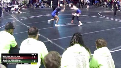 95 lbs Quarterfinal - Raelyn Kaimikaua, Junior Titans Wrestling Club vs Hadley Mazzulla, Hawks Wrestling Club (Lincoln)