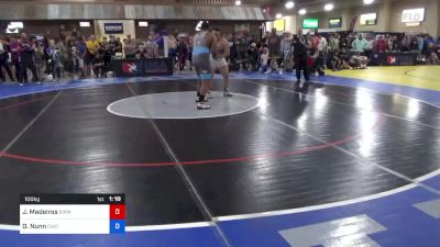 100 kg Quarters - James Medeiros, Birmingham Community Charter High School Wrestling vs DeAndre Nunn, Chicago Wrestling Club