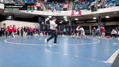 157 lbs Champ. Round 3 - Julian Rammelkamp, Unattached vs Grayson Lennon, Unattached