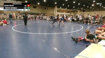 150 lbs Cons. Round 3 - Isaiah Keyes, Ground Zero Wrestling vs Brock Gunnels, Level Up Wrestling Center