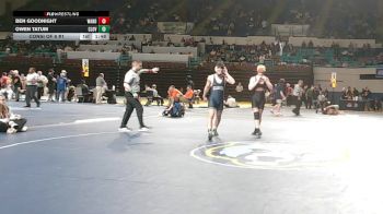 165 lbs Consi Of 8 #1 - Ben Goodnight, Wando vs Owen Tatum, Clover