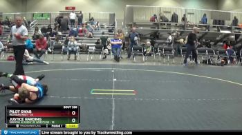 90 lbs Cons. Semi - Pilot Swab, Michigan West vs Justice Harding, Simmons Academy Of Wrestling