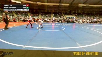 76 lbs Consi Of 16 #1 - Drake Lear, Fort Gibson Youth Wrestling vs Avery Anderson, Bear Cave