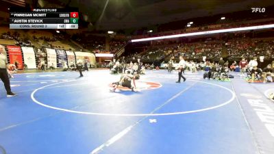 132 Class 3 lbs Cons. Round 2 - Finnegan McNitt, Camdenton vs Austin Stevick, St. Michael The Archangel