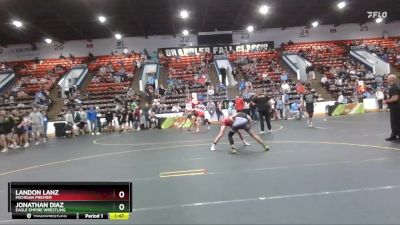 119 lbs Cons. Round 1 - Jonathan Diaz, Eagle Empire Wrestling vs Landon Lanz, Michigan Premier