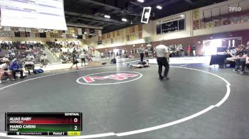 144 lbs Semifinal - Mario Carini, Poway vs Alias Raby, Anderson