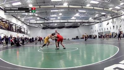 197 Freshman/Soph 1st Place Match - Chuck Thomas, Ohio Wesleyan University vs Benjamin McWilliams, Baldwin Wallace