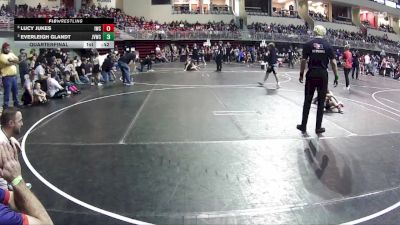 41-44 lbs Quarterfinal - Everleigh Glandt, Jr. Viking Wrestling Club vs Lucy Jukes, Impact Wrestling Club
