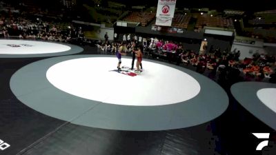 100 lbs Mahea'ani Manibusan, SDIKWA - San Diego-Imperial Kids Wrestling Association vs Rosa Suarez-Rodriguez, TCWA - Tri-Counties Wrestling Association