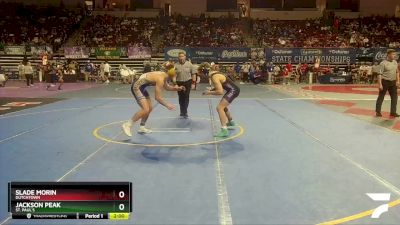 D 1 190 lbs Quarterfinal - Slade Morin, Dutchtown vs Jackson Peak, St. Paul`s