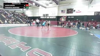 120 lbs 1st Place Match - Alexis Novoa, Apple Valley vs Samantha Martinez, Sultana