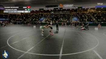 130 lbs Champ. Round 1 - Caleigh Nicholson, New Lenox (Lincoln-Way Central) vs Juliana Nyland, Basehor-Linwood HS