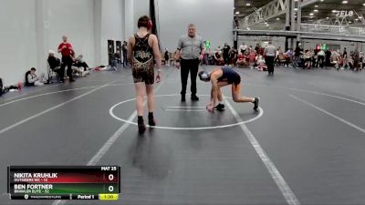 130 lbs Placement (4 Team) - Nikita Kruhlik, Outsiders WC vs Ben Fortner, Brawler Elite