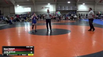 100 lbs Cons. Semi - Katie Rowles, Jay County vs Ella Thomas, Poland Seminary