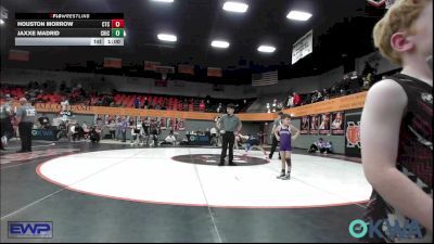 52 lbs Consolation - Houston Morrow, Comanche Takedown Club vs Jaxxe Madrid, Chickasha Wrestling