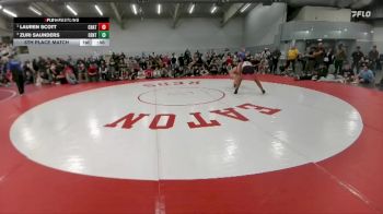 135 lbs 5th Place Match - Zuri Saunders, Cheyenne Central vs Lauren Scott, Chatfield