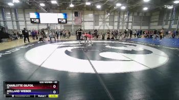 65 lbs Cons. Round 4 - Charlotte Gilfoil, PA vs Holland Wieber, ID