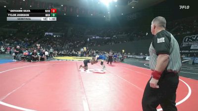 6A Boys 165 lbs Semifinal - Giovanni Silva, Westview Boys vs Tylor Johnson, Newberg Boys