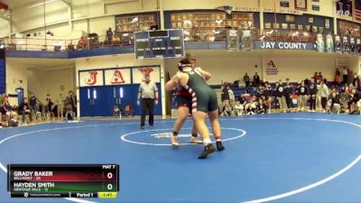 285 lbs Quarters & Wb (16 Team) - Grady Baker, Bellmont vs Hayden Smith, Heritage Hills