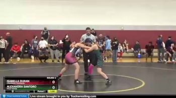 108 lbs Round 2 - Isabella Duran, Cimarron Memorial vs Alexandra Santoro, Palo Verde