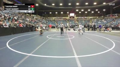 170 lbs Cons. Round 1 - Tacey Barrett, Salina-South Hs vs Payton Knipp, Spring Hill HS