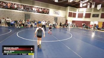 80 lbs Semifinal - Beaux Beins, Team Prestige vs Beckam Williams, Talons Wrestling Club