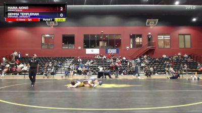 207 lbs Semifinal - Gemma Templeman, Emmanuel University vs Maria Aiono, Presbyterian