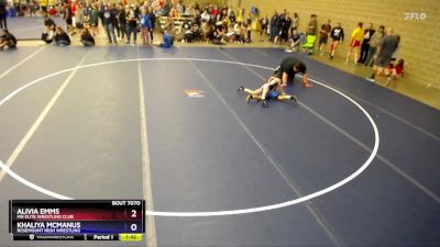 Round 3 - Alivia Emms, MN Elite Wrestling Club vs Khaliya McManus, Rosemount Irish Wrestling