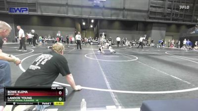 52 lbs Cons. Semi - Landon Young, South Central Punishers vs Bowe Klema, Beloit