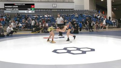 75 lbs Quarters - Phoenix Logan vs Brinley Leyba, Team Tulsa Wrestling Club