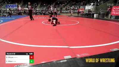 73 lbs Round Of 32 - Beckett Moyer, Moyer Elite vs Covington Allen, Lions Wrestling Academy