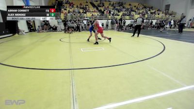 106 lbs Consi Of 8 #1 - Abram Corbett, Fort Gibson vs Alex Mendez, Rogers Jr High