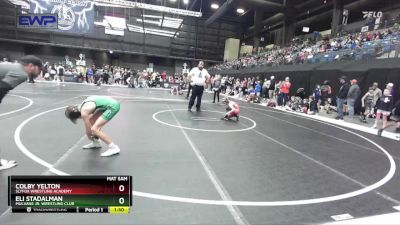 76 lbs Champ. Round 1 - Eli Stadalman, Mulvane Jr. Wrestling Club vs Colby Yelton, SlyFox Wrestling Academy