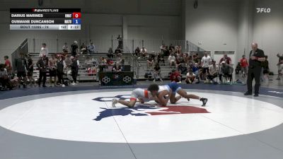 74 lbs Cons. Round 4 - Darius Marines, Unattached vs Ousmane Duncanson, Mat Town