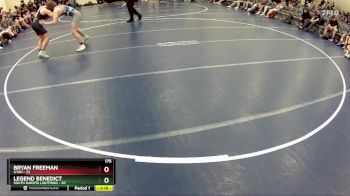 175 lbs Round 1 (6 Team) - Bryan Freeman, Utah vs Legend Benedict, South Dakota Lightning