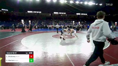 138 lbs Consi Of 32 #1 - Cam Stickney, Milford [NH] vs Dante Merloni, Ashland